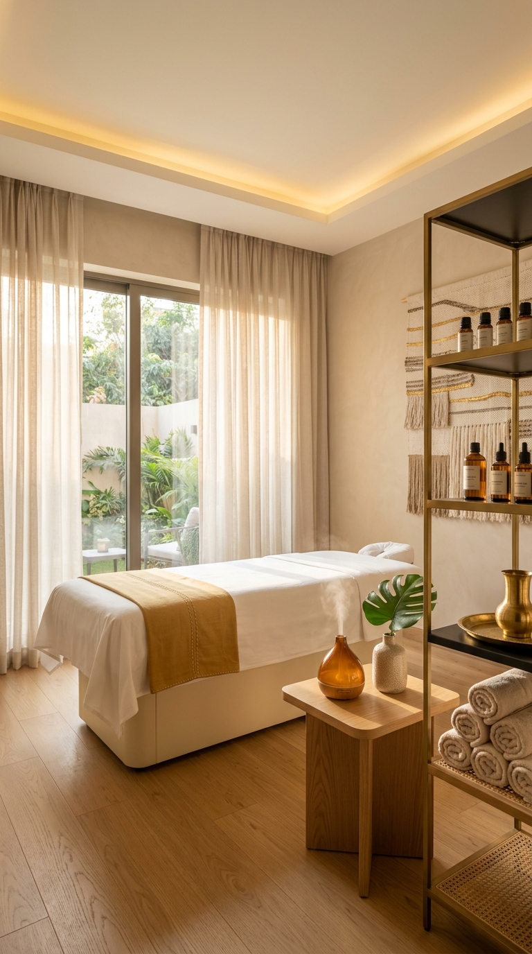 Spa treatment room